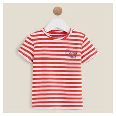 IN EXTENSO T-shirt manches courtes à rayures bébé garçon (rouge)