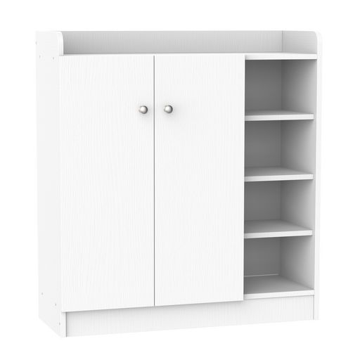 HOMCOM Armoire / Étagère / Meuble à Chaussure Très Pratique en