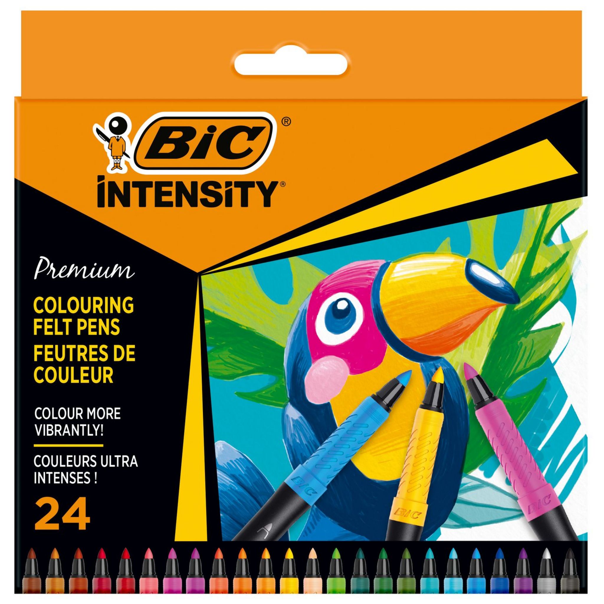 Bic feutre Intensity Up, étui cartonné de 24 pièces