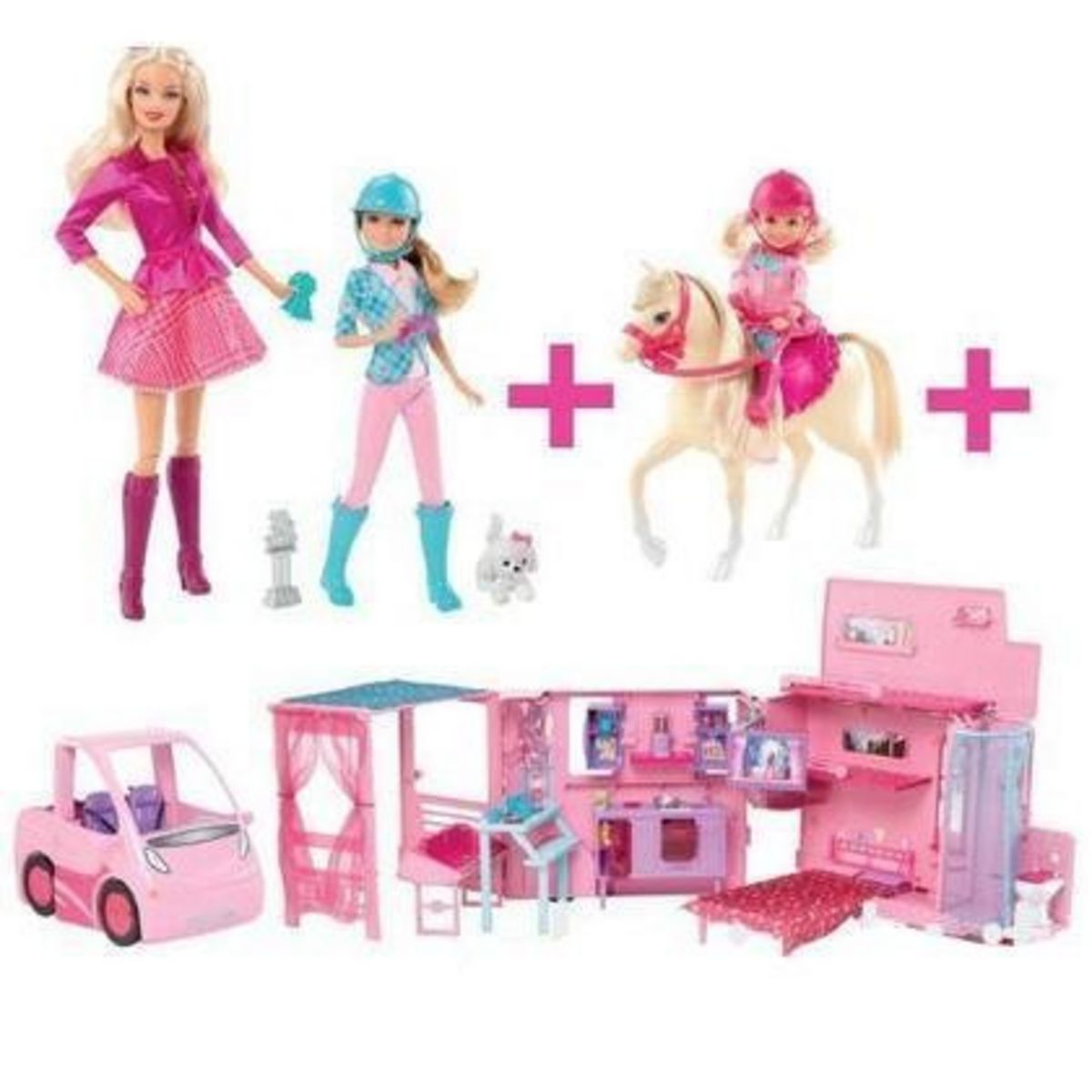 Barbie camping store car equestre