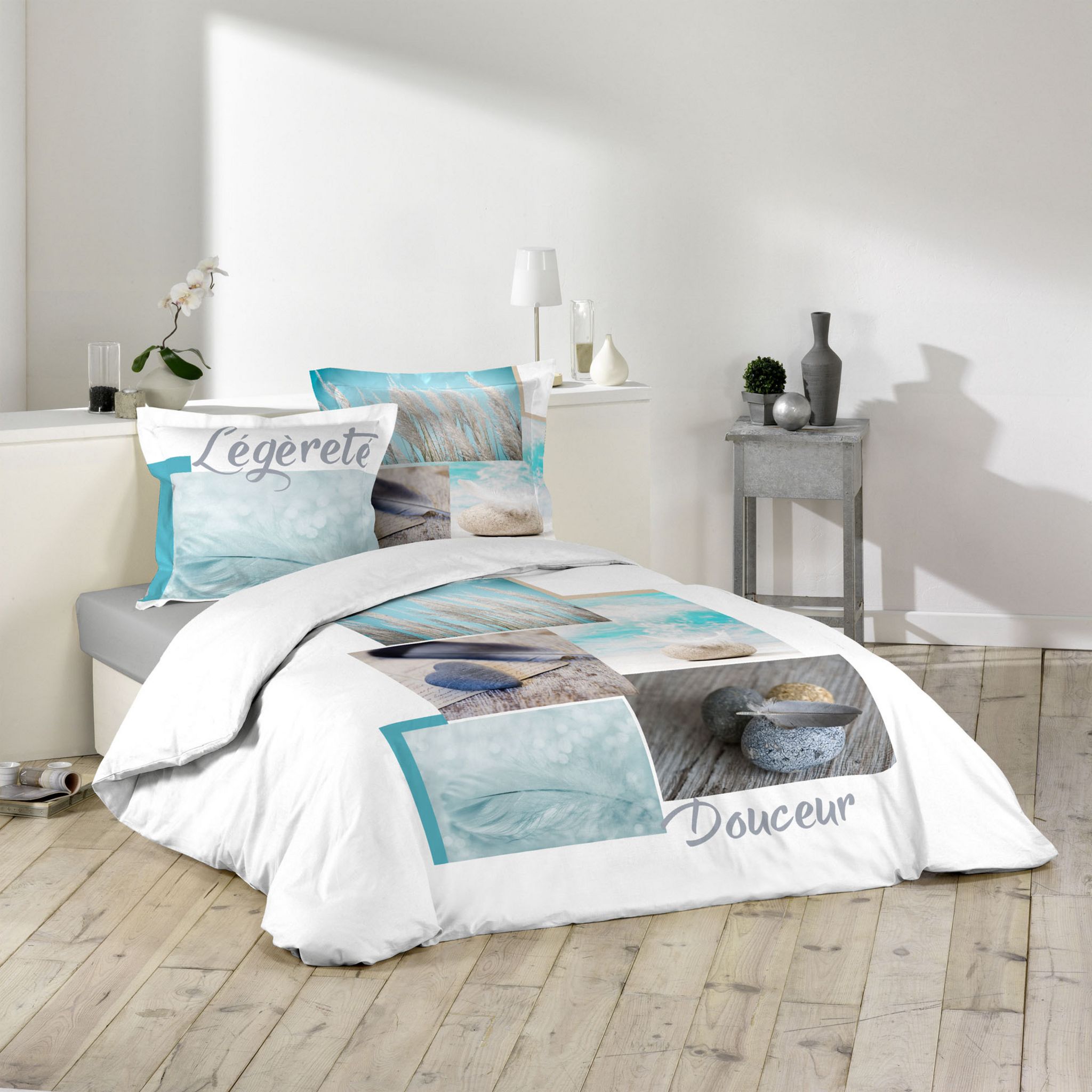 Homemania - Ensemble d'enveloppes de couette Cherry - Nature