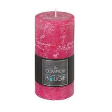 Bougie Cylindrique  Rustic  14cm Fuchsia