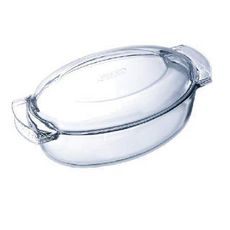 PYREX Cocotte ovale en verre 5,80 L (4,40 + 1,40 L) CLASSIC