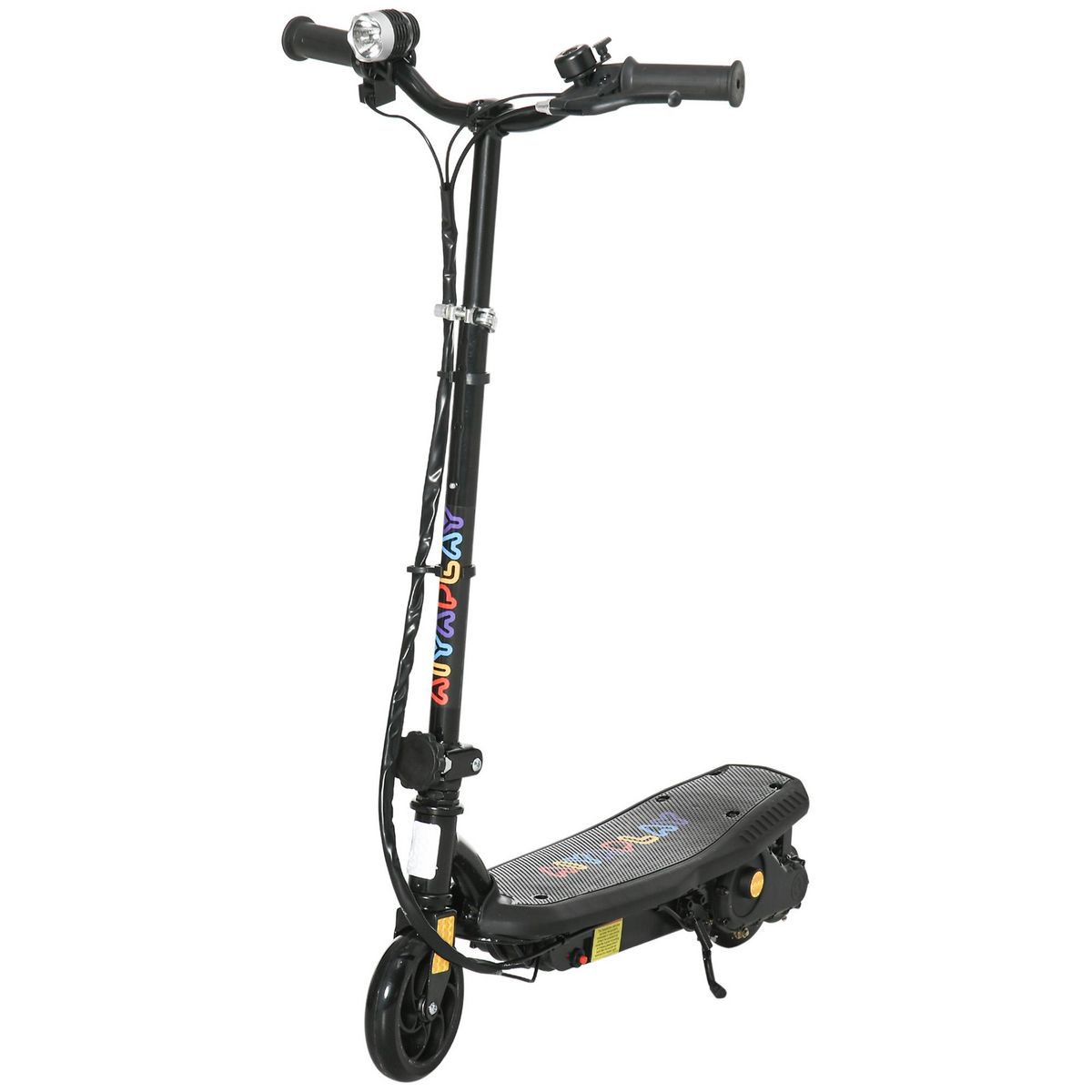 HOMCOM Trottinette électrique 120 W pliable pour enfant 7-14 ans 12 Km/h  max. autonomie 10 Km max. noir pas cher 