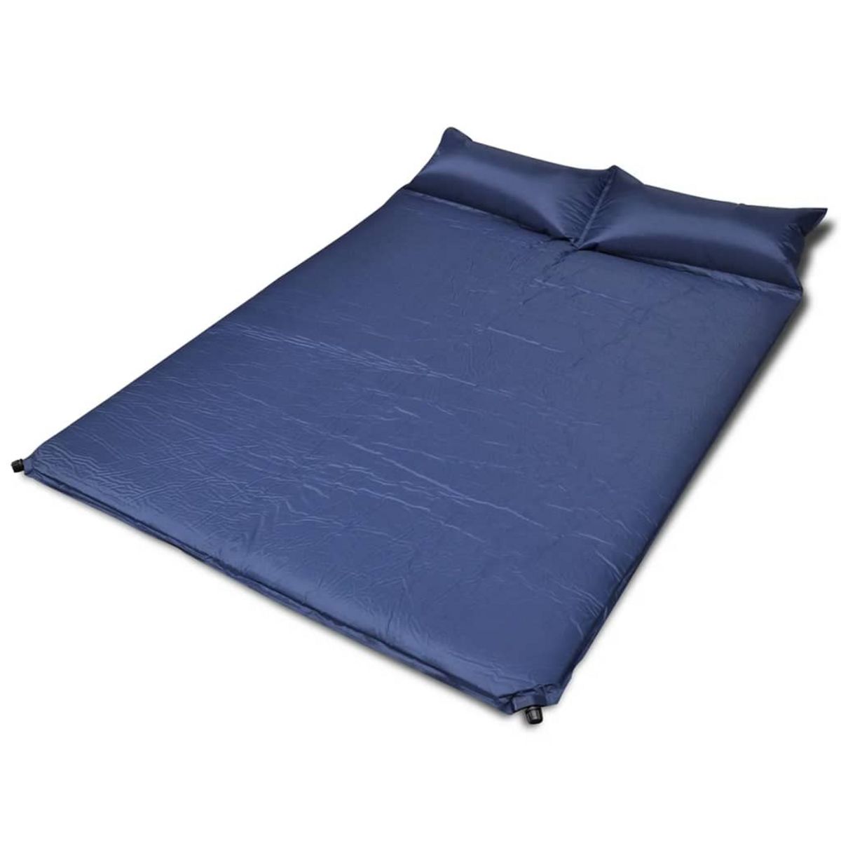 VIDAXL Matelas autogonflant bleu 190 x 130 x 5 cm (2 personnes) pas cher 