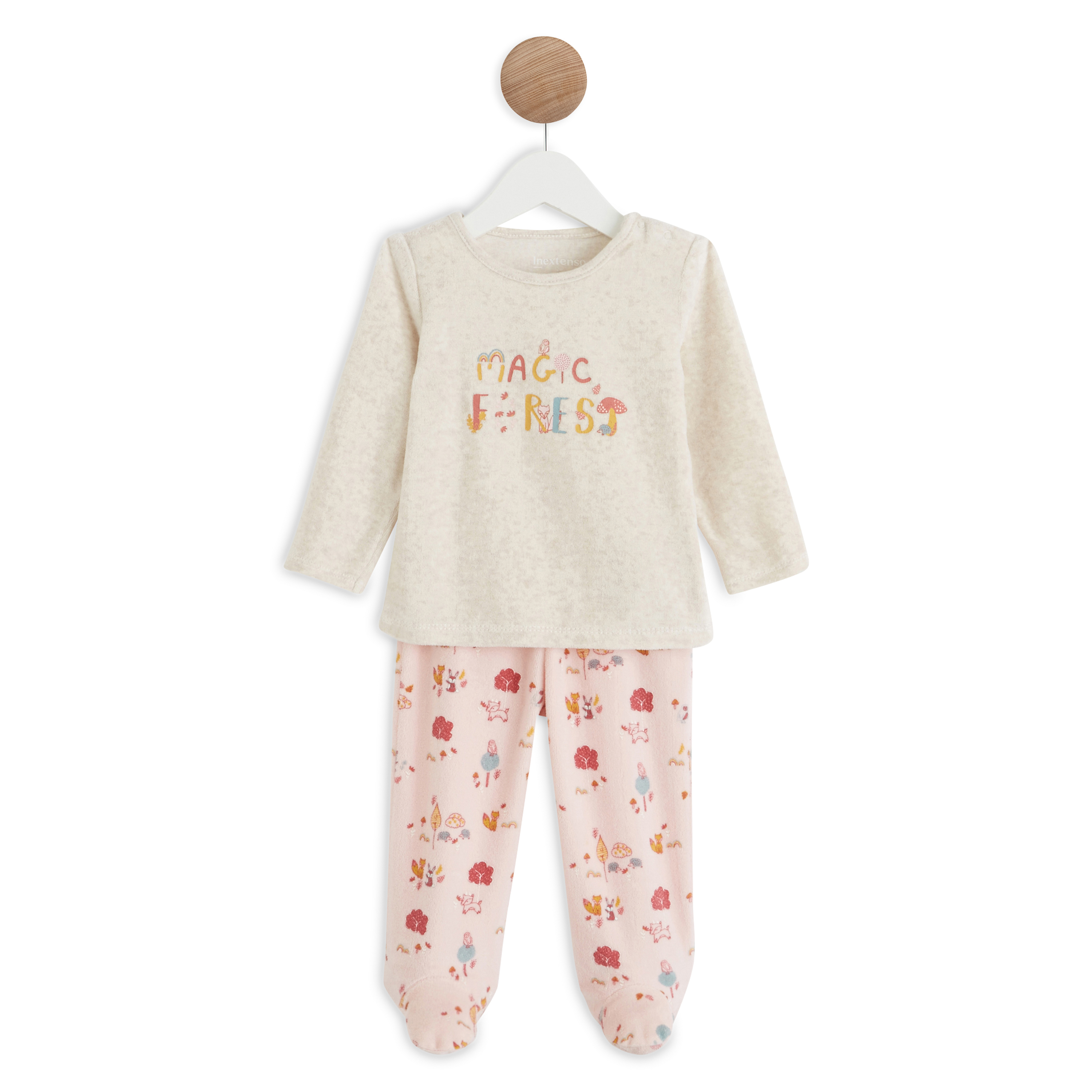 IN EXTENSO Pyjama velours zippé bébé pas cher 