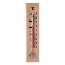 Thermometre en bois - 20 cm