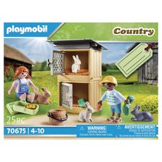 PLAYMOBIL 70675 - City Life Enfant et lapins