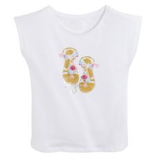IN EXTENSO T-shirt manches courtes fille (blanc)