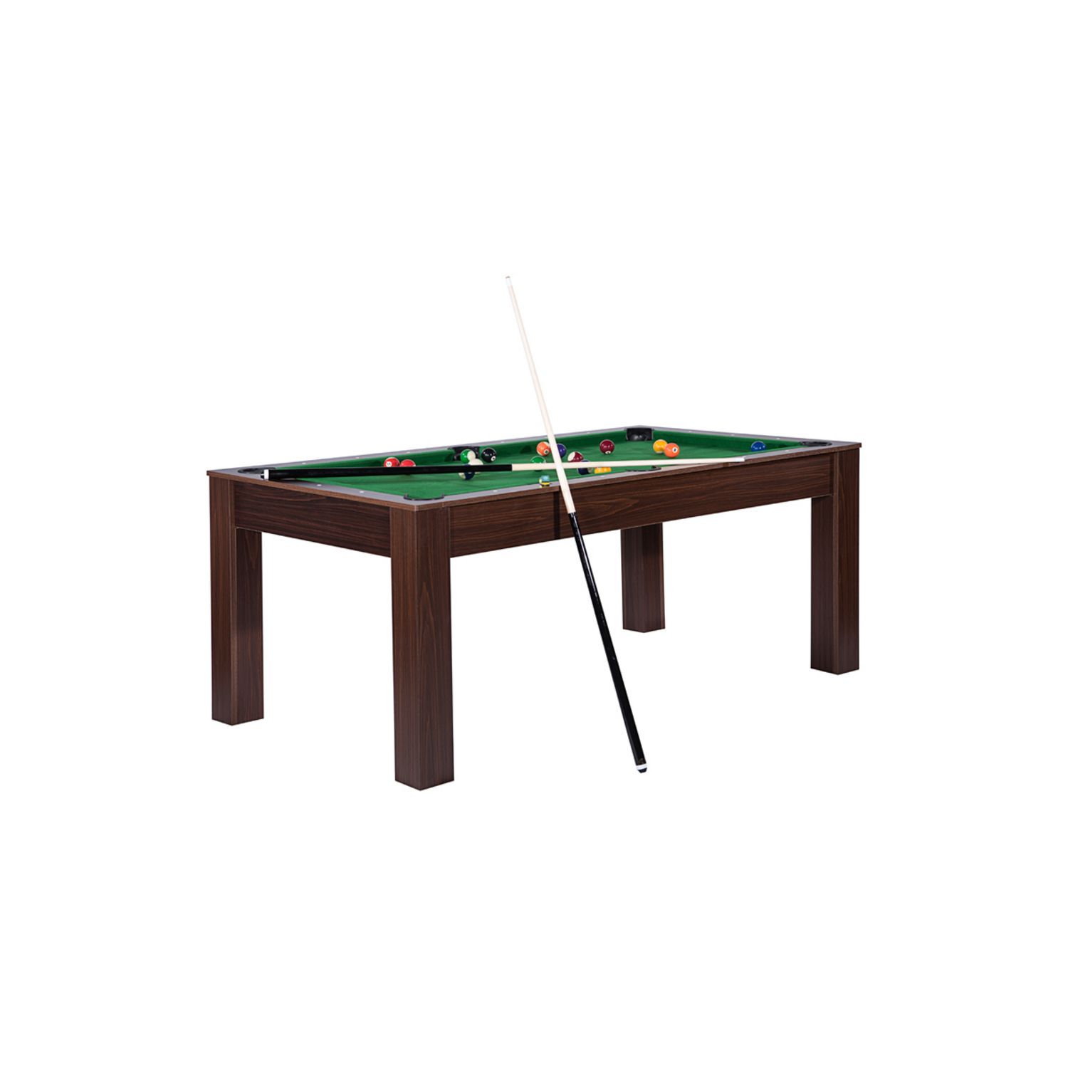 SOKKER Billard Américain convertible Table dinatoire - 213 x 121 x 80 cm -  Retour de boules automatique et Accessoires inclus pas cher 