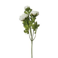 Fleur Artificielle Renoncule 60cm Blanc