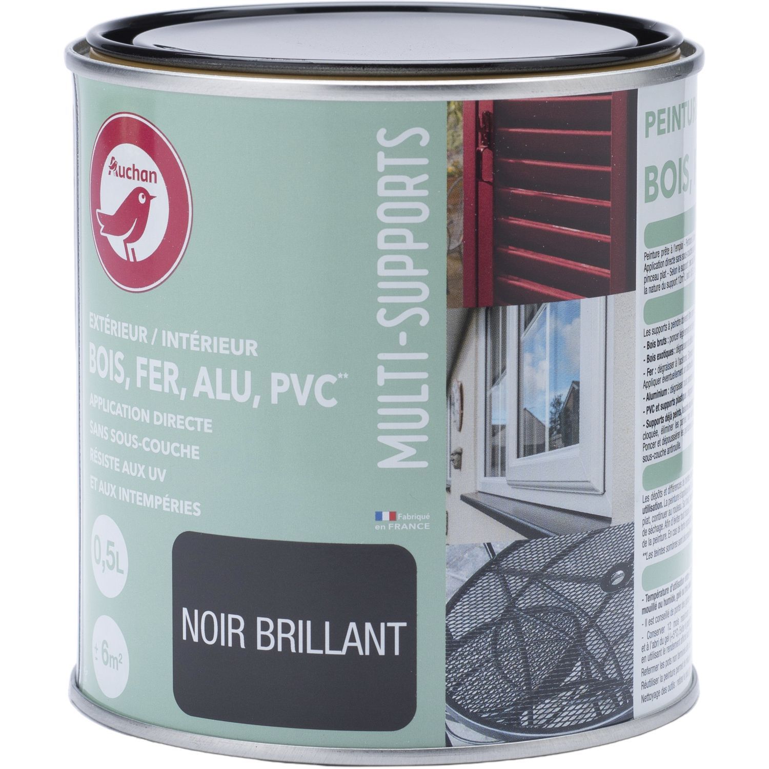 Peinture bois noir brillant