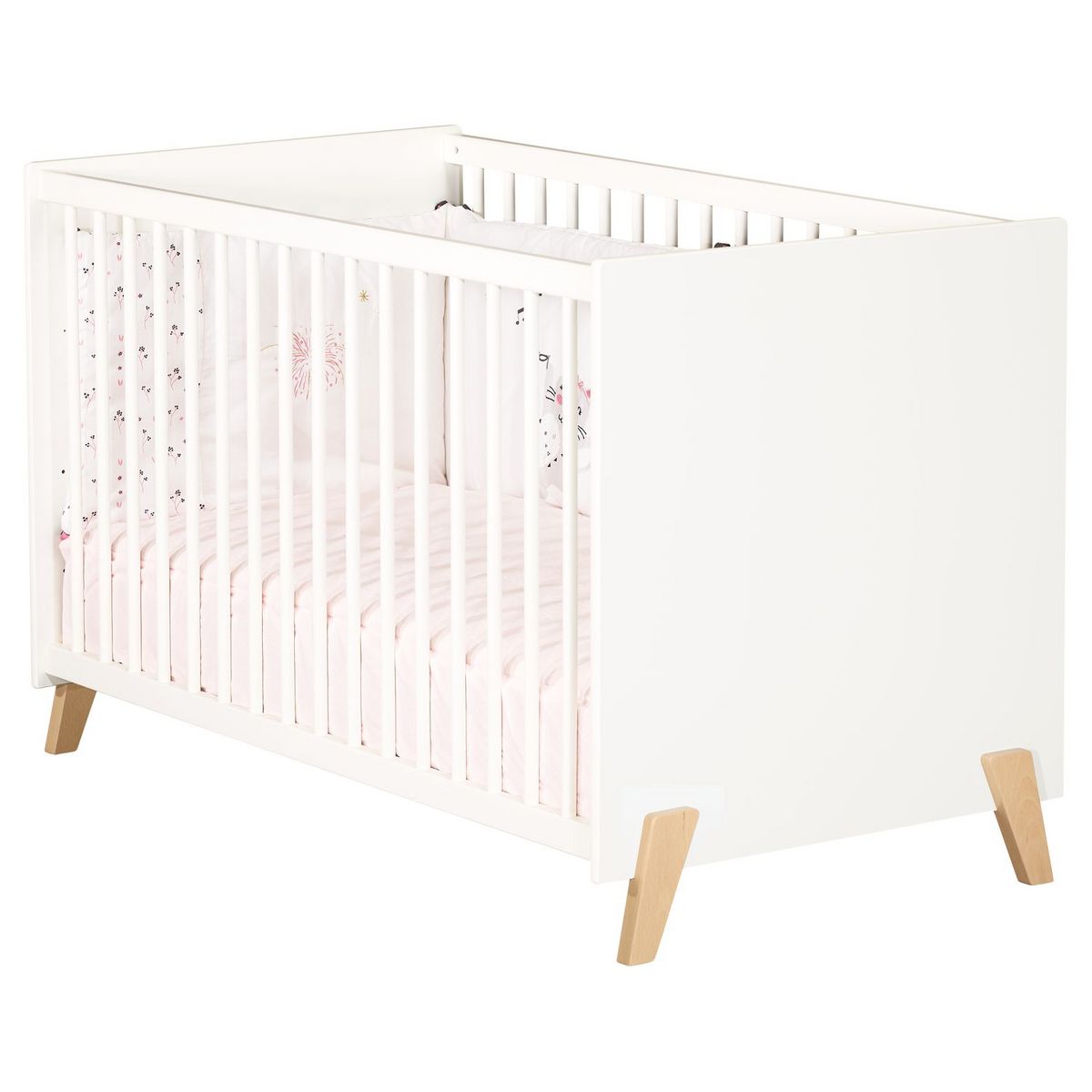 Baby Price Lit Bebe Sommier Reglable 60x1cm Joy Coloris Naturel Pas Cher A Prix Auchan