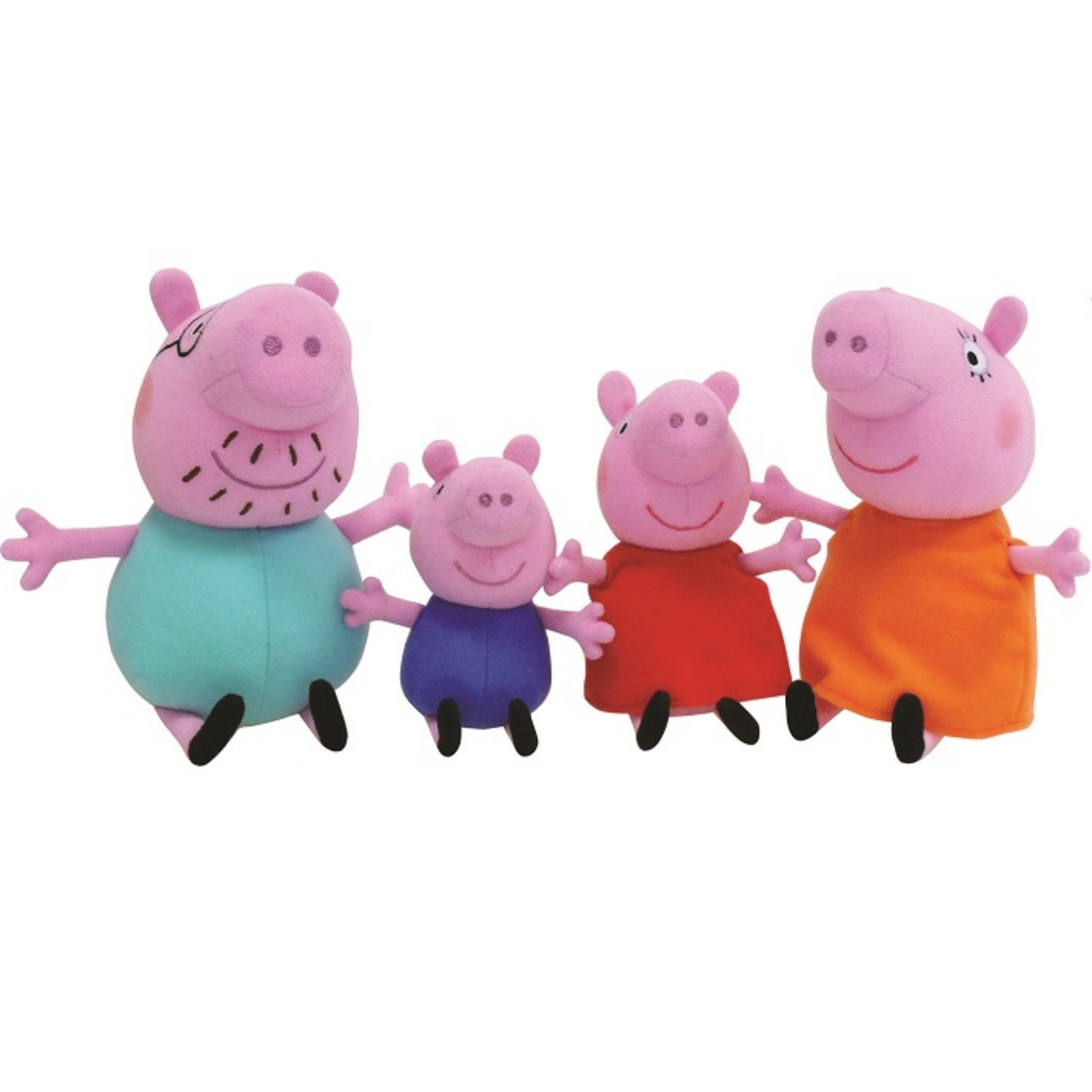 Coffret peluches famille Peppa Pig pas cher 