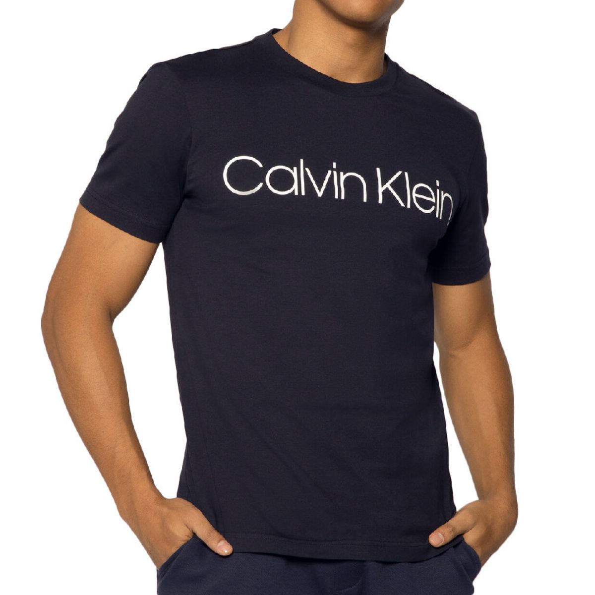 CALVIN KLEIN JEANS T shirt Marine Homme Calvin Klein Front Logo