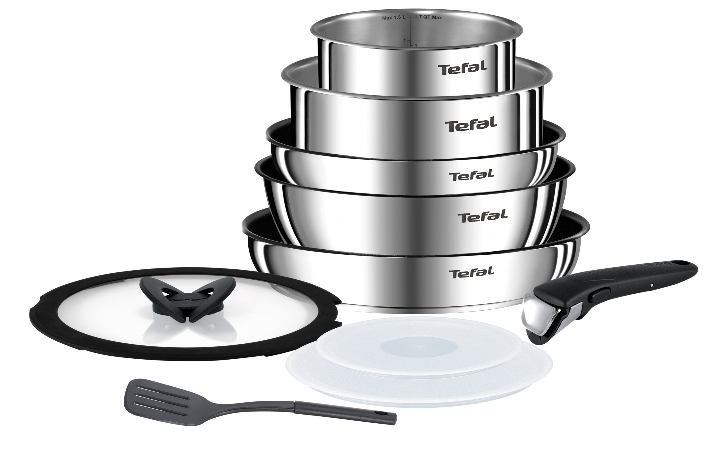 Batterie de cuisine Tefal INGENIO PREFERENCE 10 PIECES INOX - DARTY Réunion