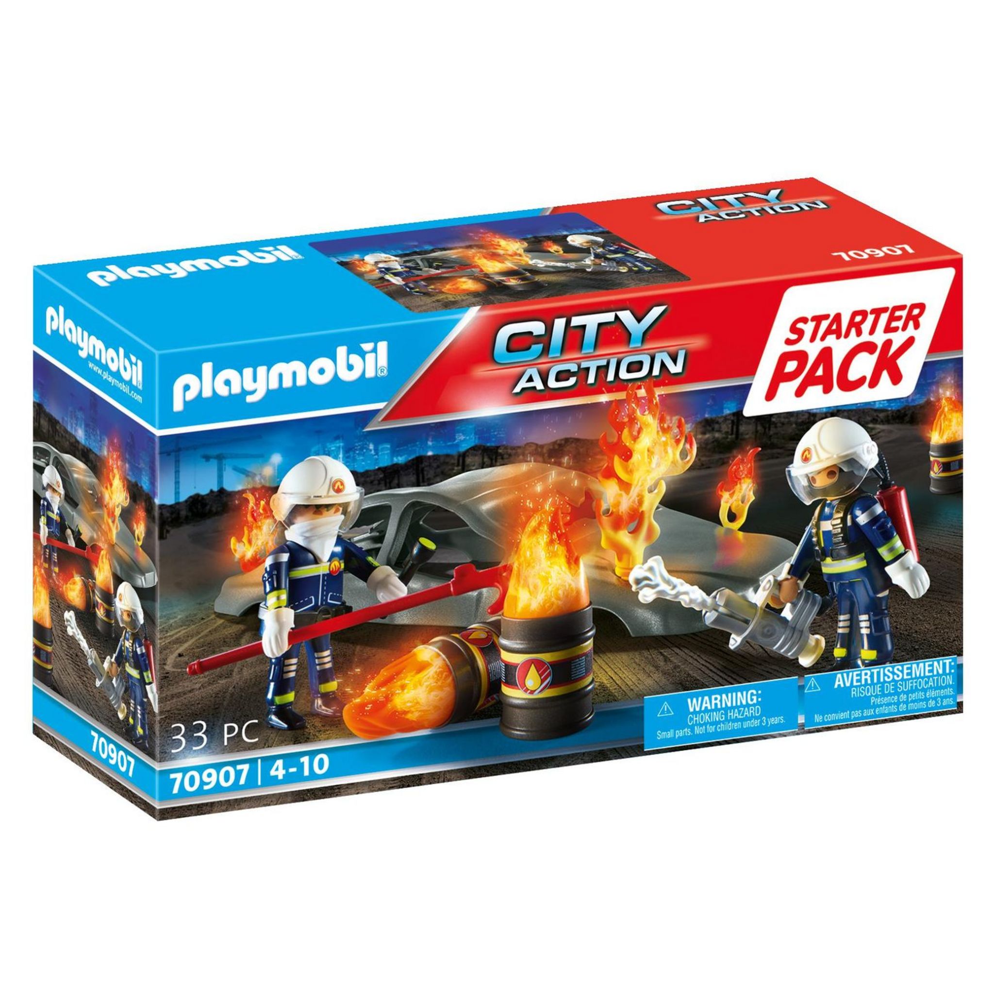 Playmobil - 71090 - pompier et quad PLAYMOBIL Pas Cher 