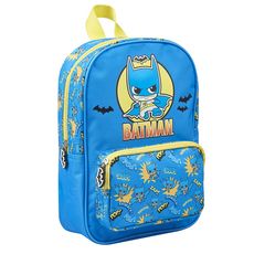 DC COMIC'S Sac maternelle avec pochette avant bleu Batman