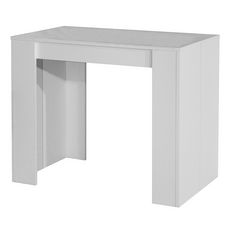 Table console extensible SOBRIO Blanc