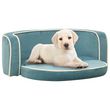 Canape pliable pour chien Turquoise 73x67x26 cm Coussin lavable