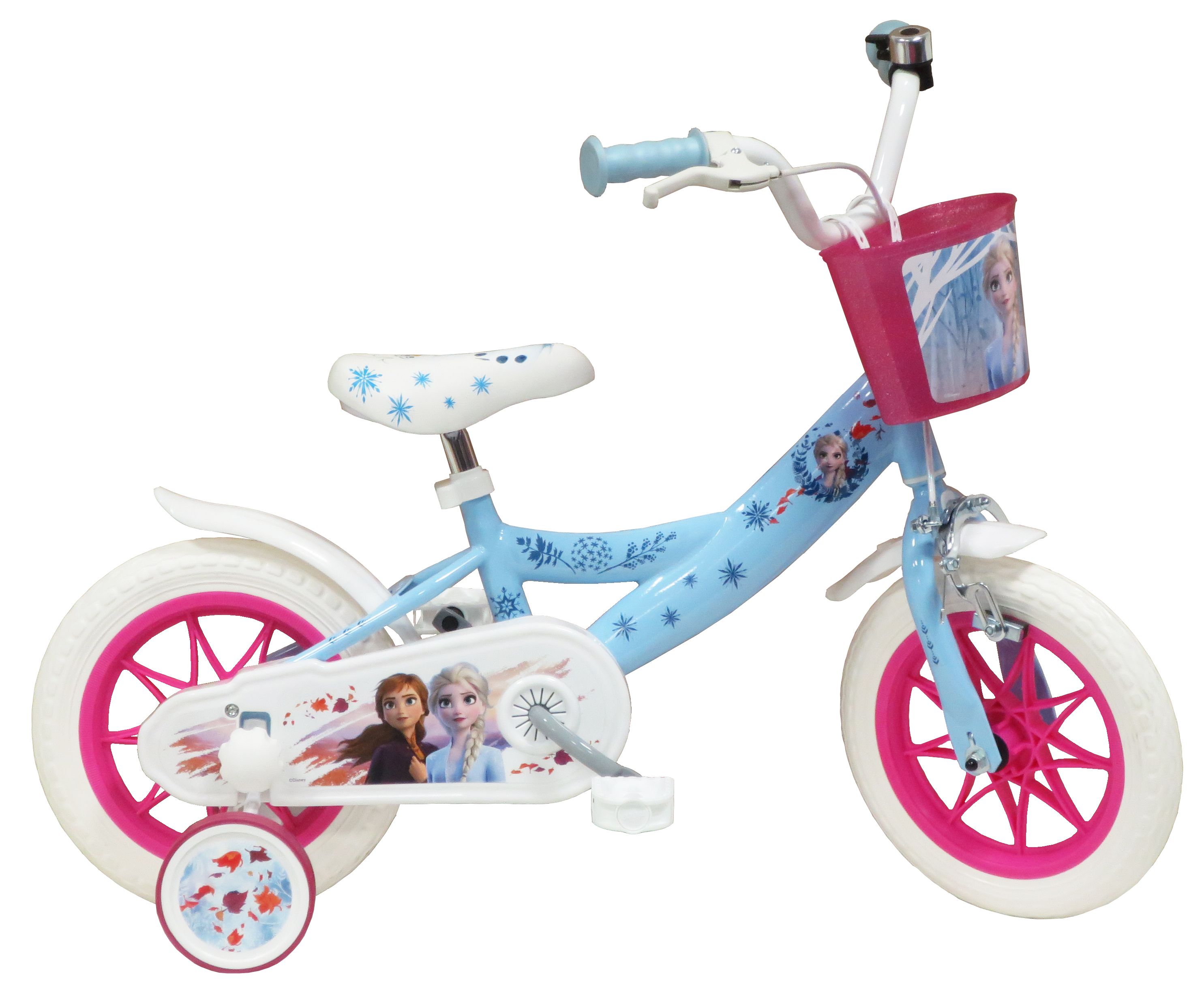 Vélo 12 Fille Licence BARBIE pour enfant de 3 à 5 ans avec stabilisateurs à  molettes pas cher 