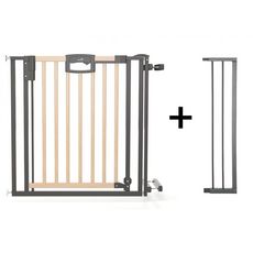 Geuther Barriere De Porte Et D Escalier Easylock Wood Plus 100 Cm Pas Cher A Prix Auchan