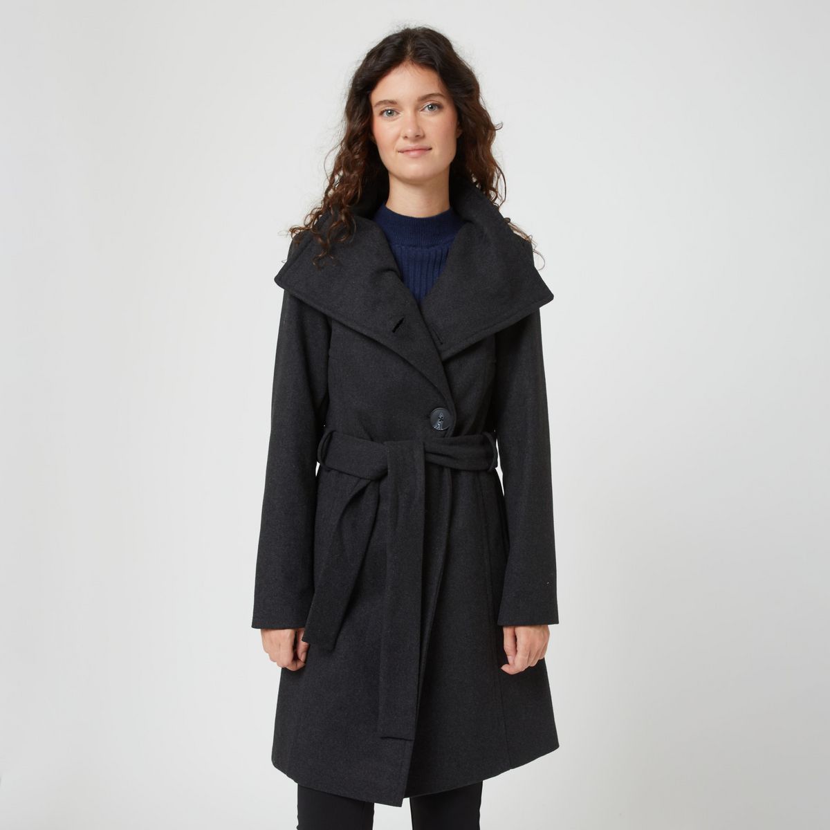 Trench best sale gris femme