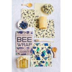 Youdoit Bee wrap - Emballage alimentaire réutilisable x 3 feuilles - Nature noir et blanc