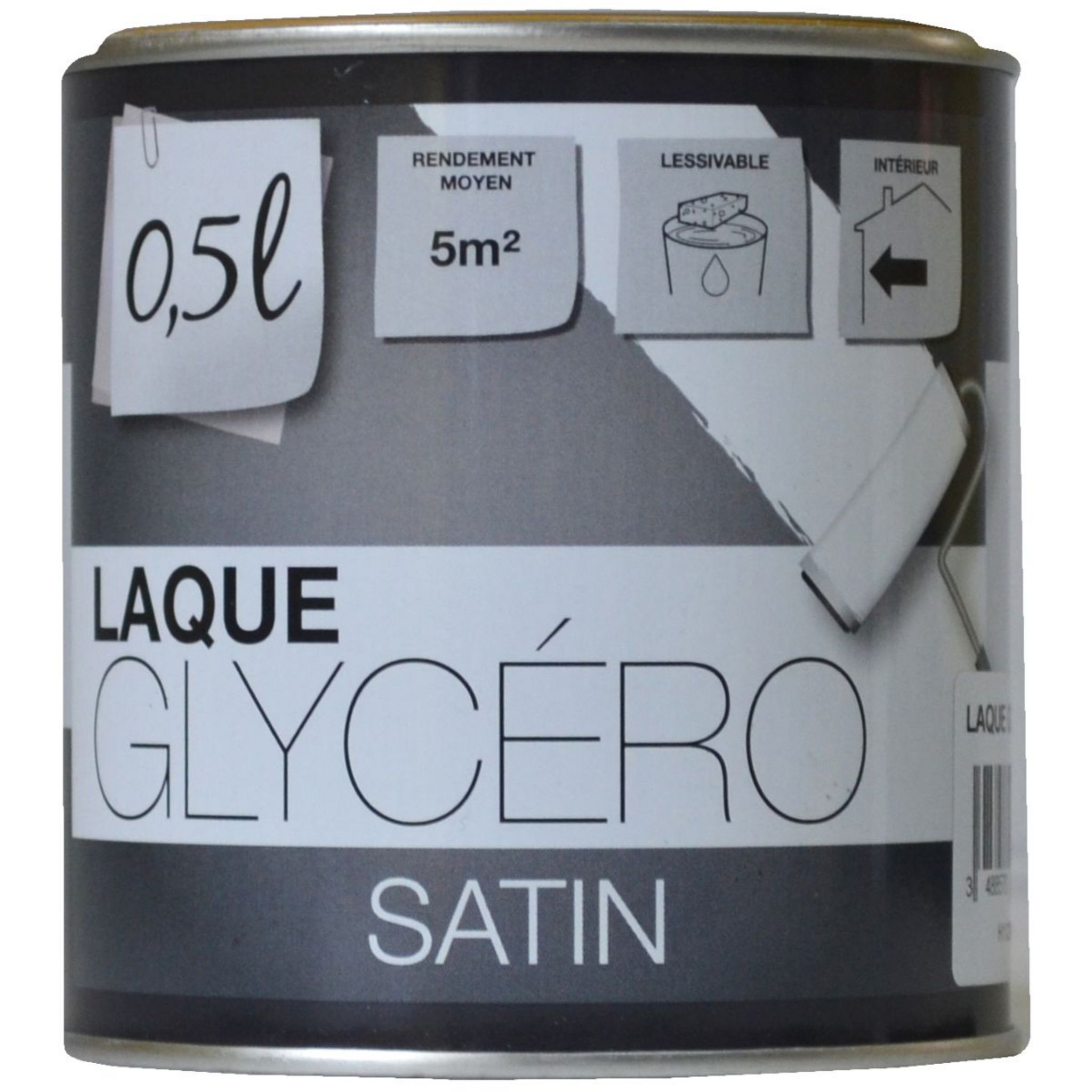 PEINTURE GLYCERO BLANC BRILLANT 0.5L