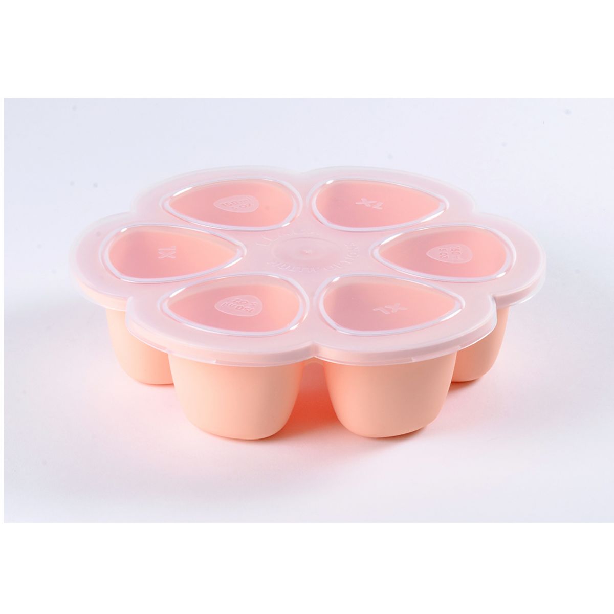 BEABA Moules de congélation en silicone - 6 x 150 ml rose