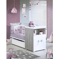 Baby Price Lit Bebe Combine 60 X1 Cm Evolutif En 90x190 Cm Pilou Pas Cher A Prix Auchan