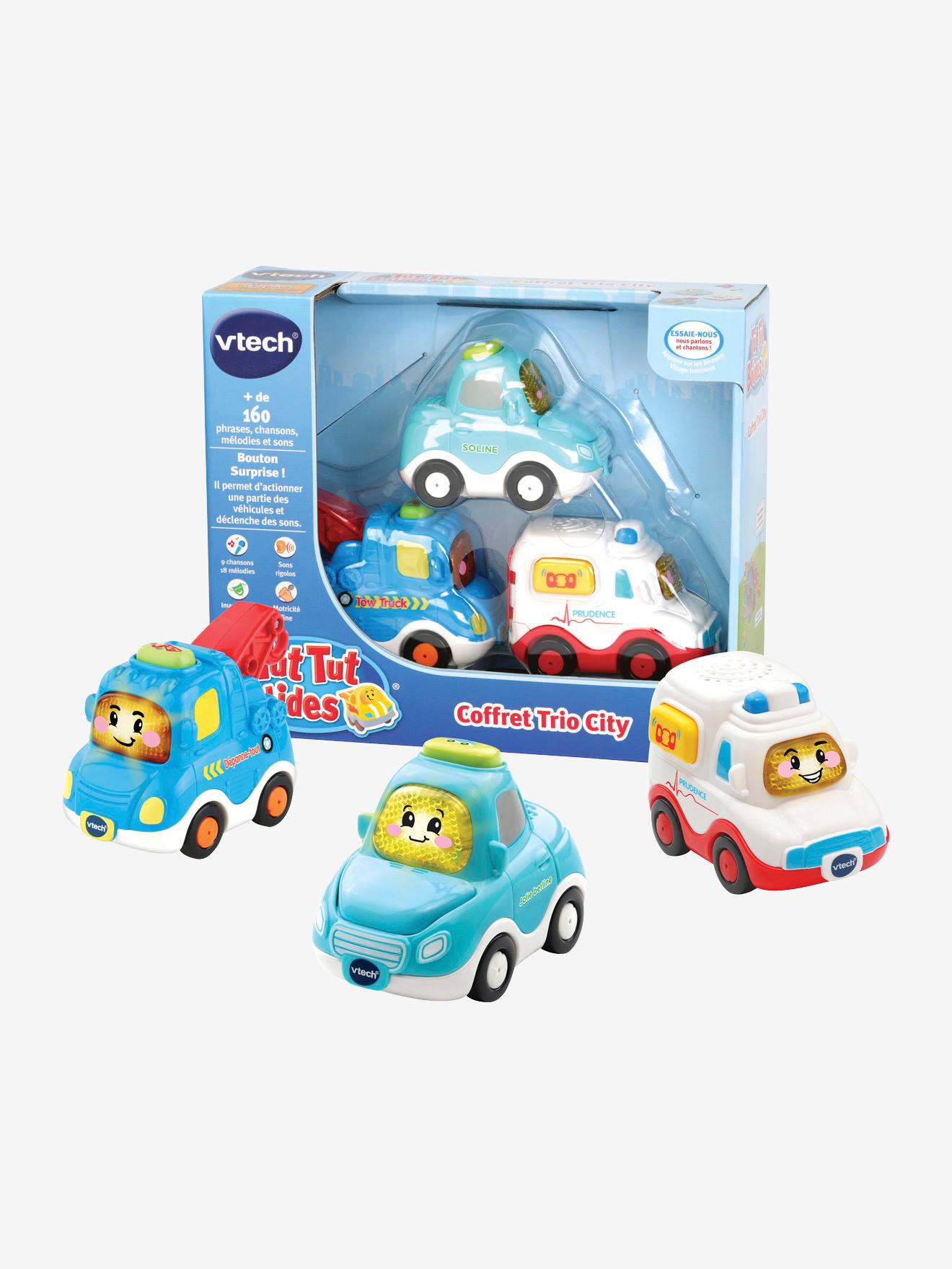 Vtech - Tut Tut Bolides - Coffret trio Pompiers (Pompiers +