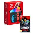 NINTENDO EXCLU WEB Console Nintendo Switch OLED Joy-Con Néon + Metroid Dread