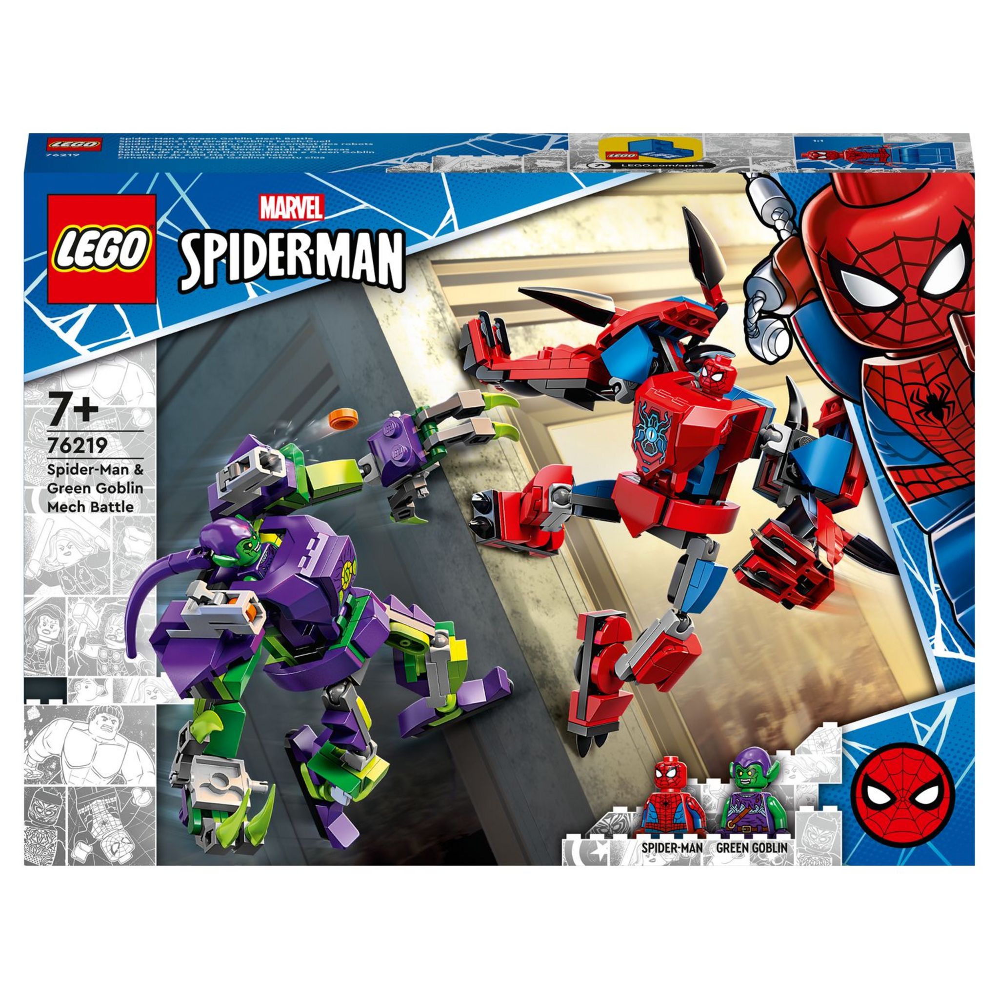 LEGO La voiture de course de Spider-Man contre le Bouffon Vert venomisé  76279