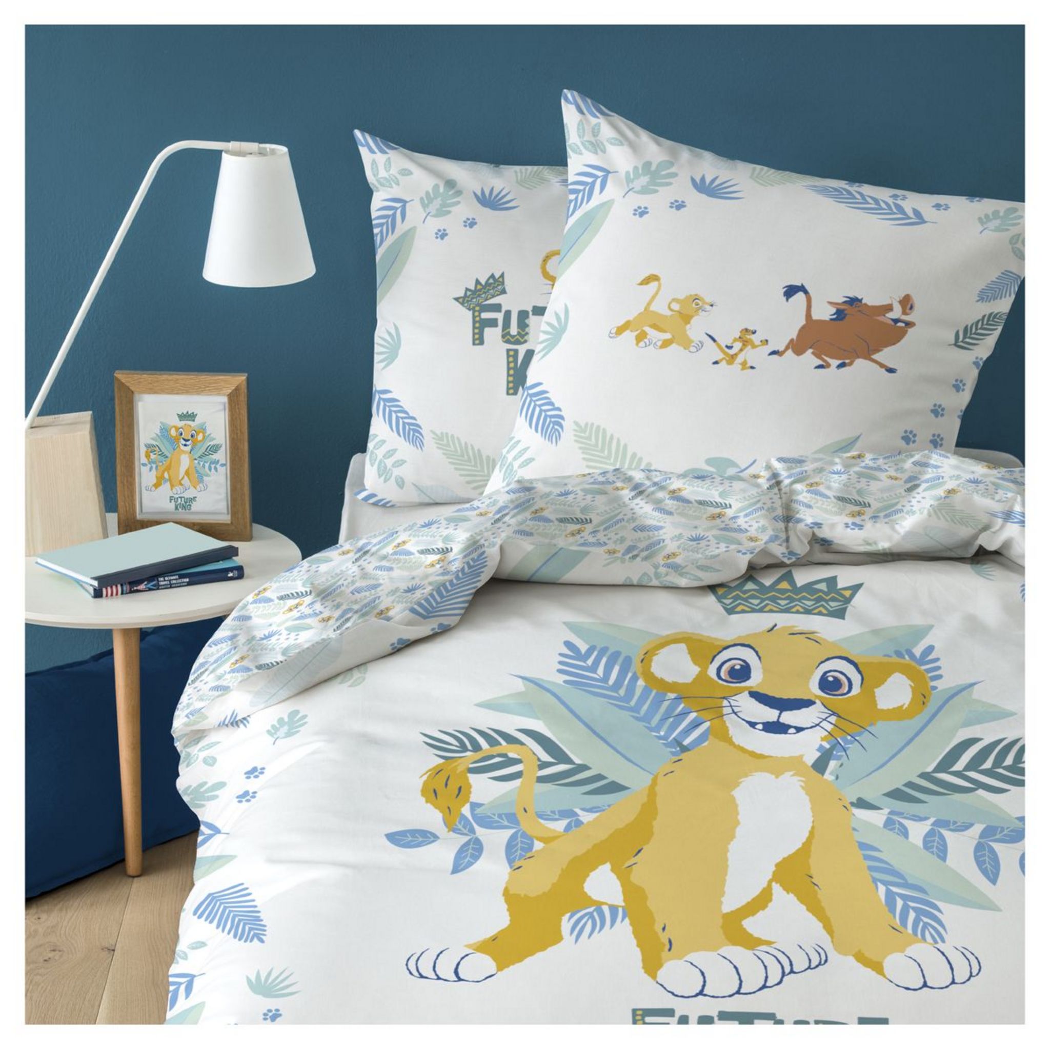 Parure De Lit Lion Housse De Couette Enfant Avec Fermeture Éclair