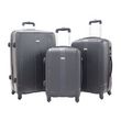 Set de 3 valises 55cm-65cm-75cm - Alistair  Airo  - ABS Ultra L�g�res - Marque fran�aise - Argent - Garantie 2 ans - SAV en France