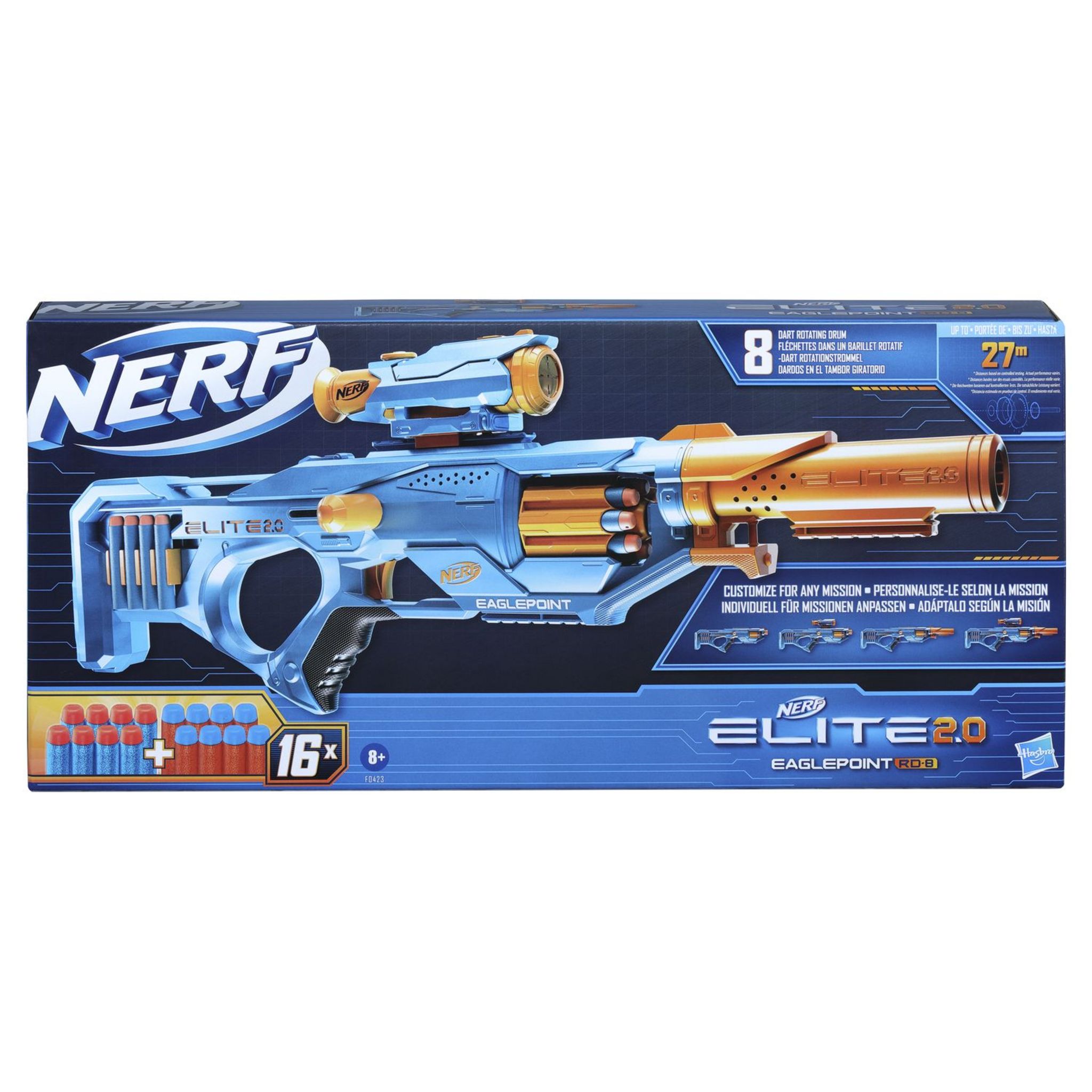 HASBRO Nerf Elite 2.0 Eaglepoint RD-8 pas cher 