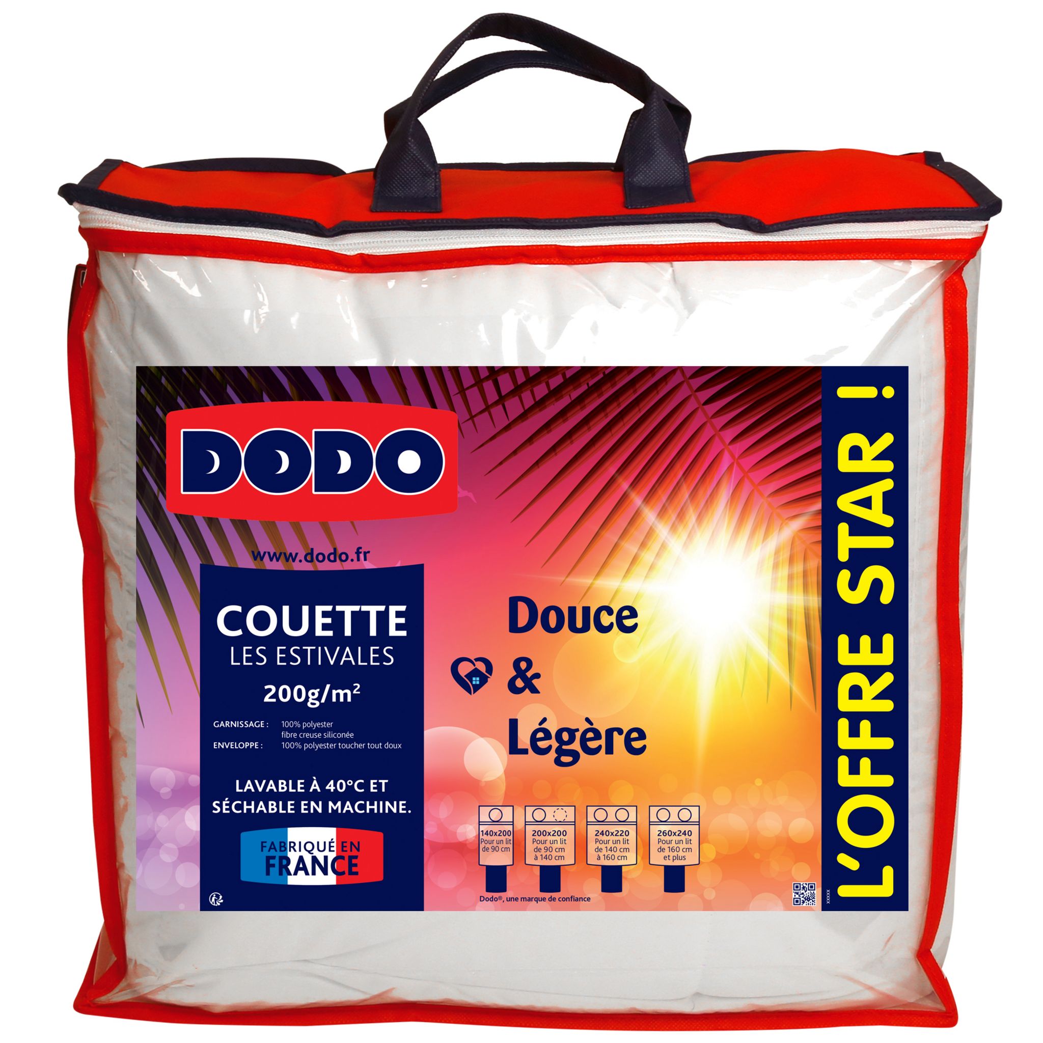 Couette légère Doucoton Mon P'tit DODO - blanc