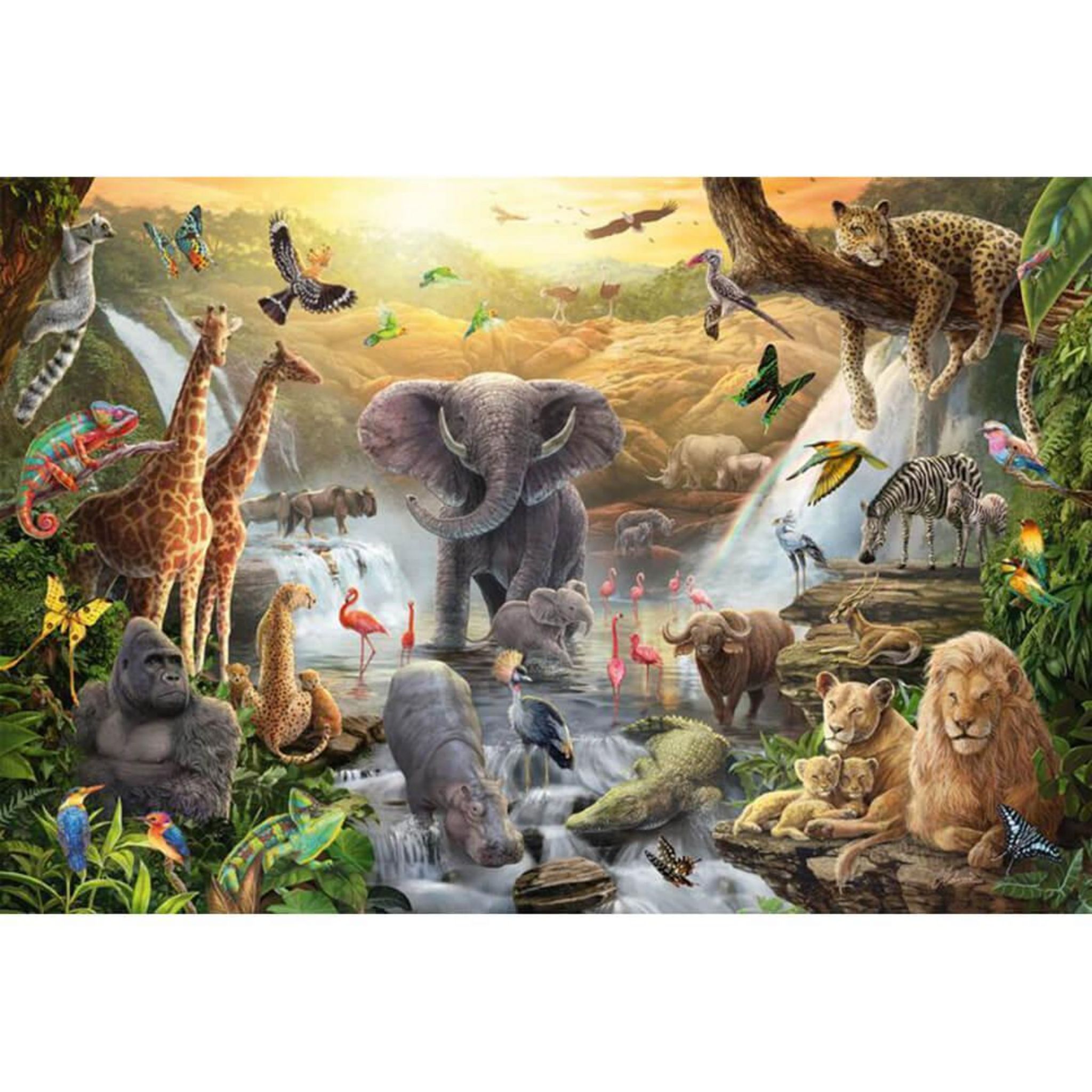 Puzzle 150 pièces : Animaux d'Afrique - Schmidt - Rue des Puzzles