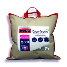 DODO Oreiller moelleux en coton Bio COTON'ETHIC (Blanc)