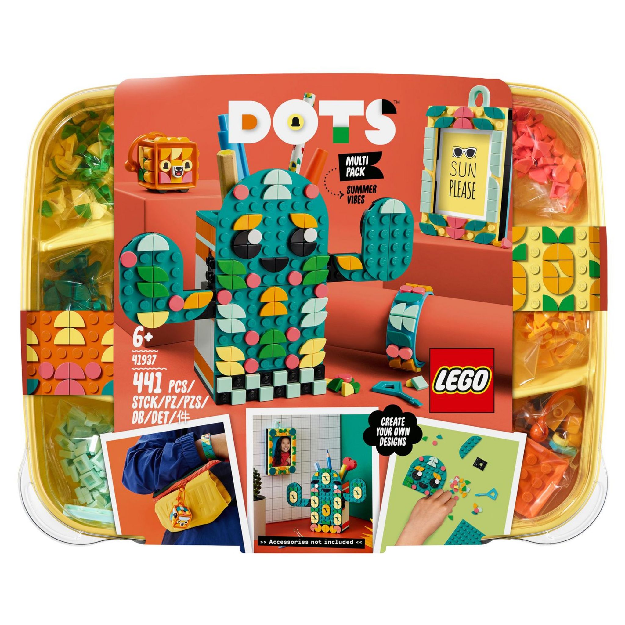 LEGO® 41954 DOTS Décoration Adhésive, Activité Manuelle de Loisir