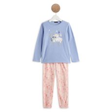IN EXTENSO Ensemble pyjama polaire licorne fille (Bleu)