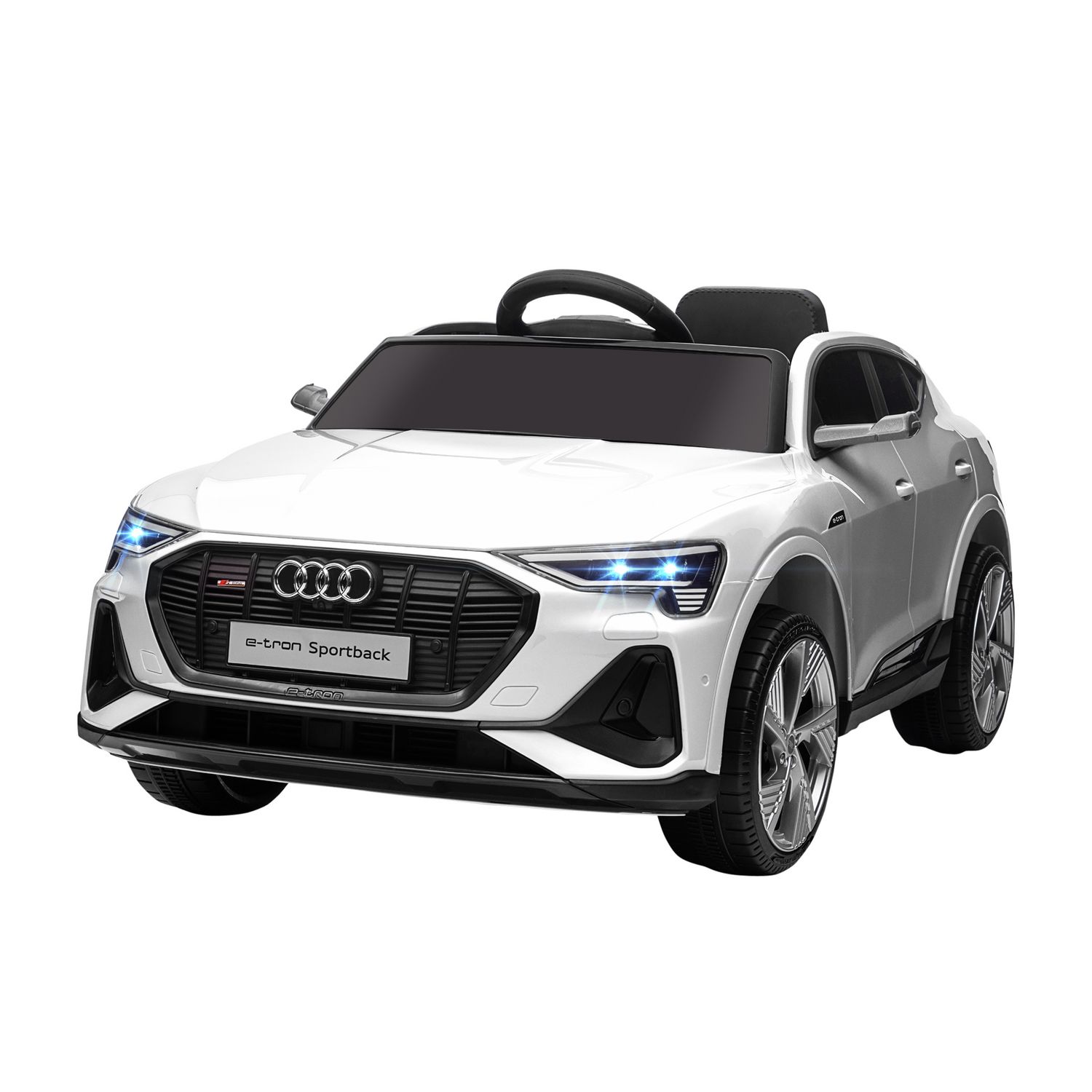 HOMCOM Voiture véhicule électrique enfant 12 V - télécommande parentale  fournie - V. Max. 5 Km/h - effets sonores, lumineux - Audi RS E-tron GT  blanc