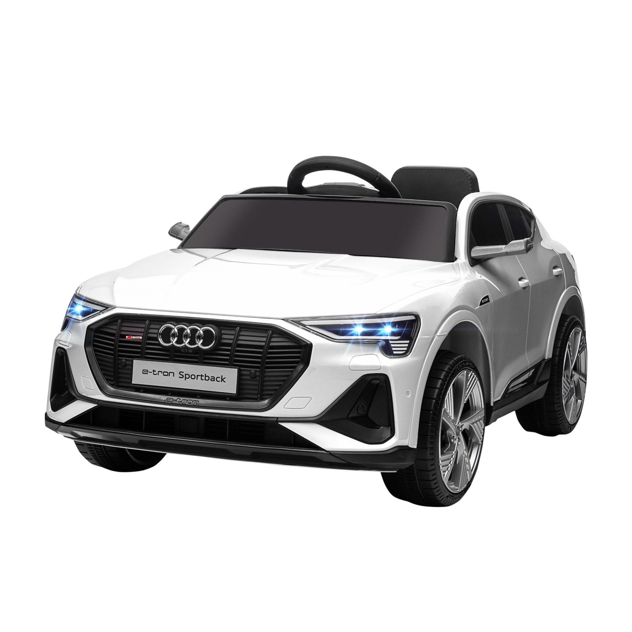 HOMCOM Voiture véhicule électrique enfant 6 V 7 Km/h max. télécommande  effets sonores + lumineux Mercedes GLA AMG blanc pas cher 