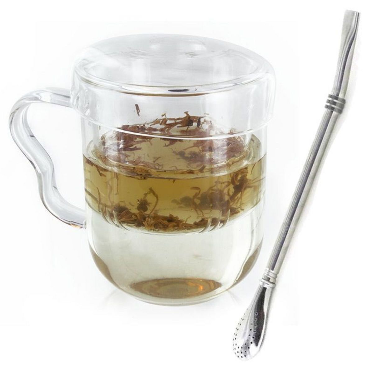 Tasse à thé en verre avec infuseur
