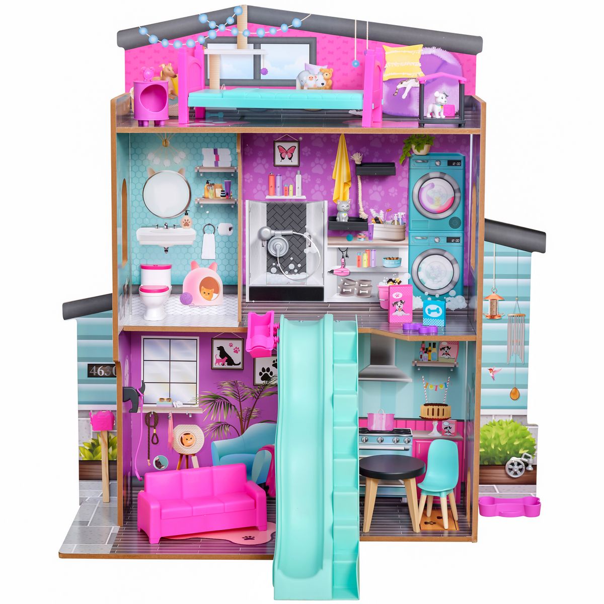 Kidkraft Maison de poupée Purrfect Pet avec accessoires son et