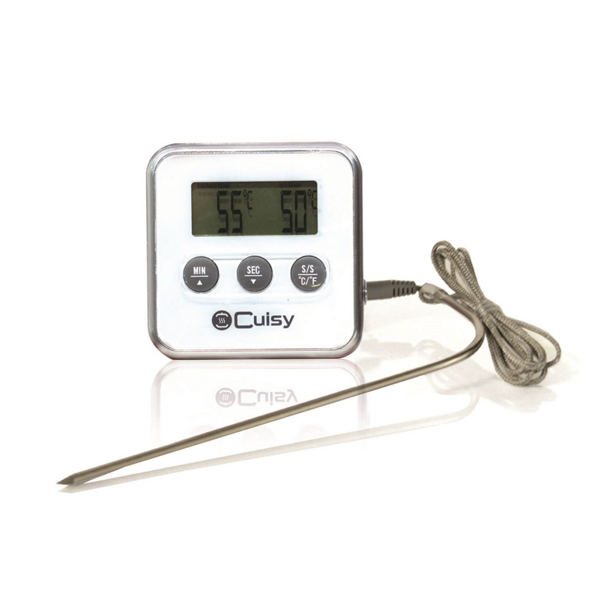 Thermomètre de cuisson magnétique connecté avec 2 sondes, Thermomètres et  minuteurs