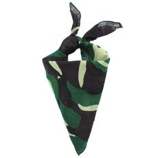 Bandana camouflage en cotonFemme (Vert)