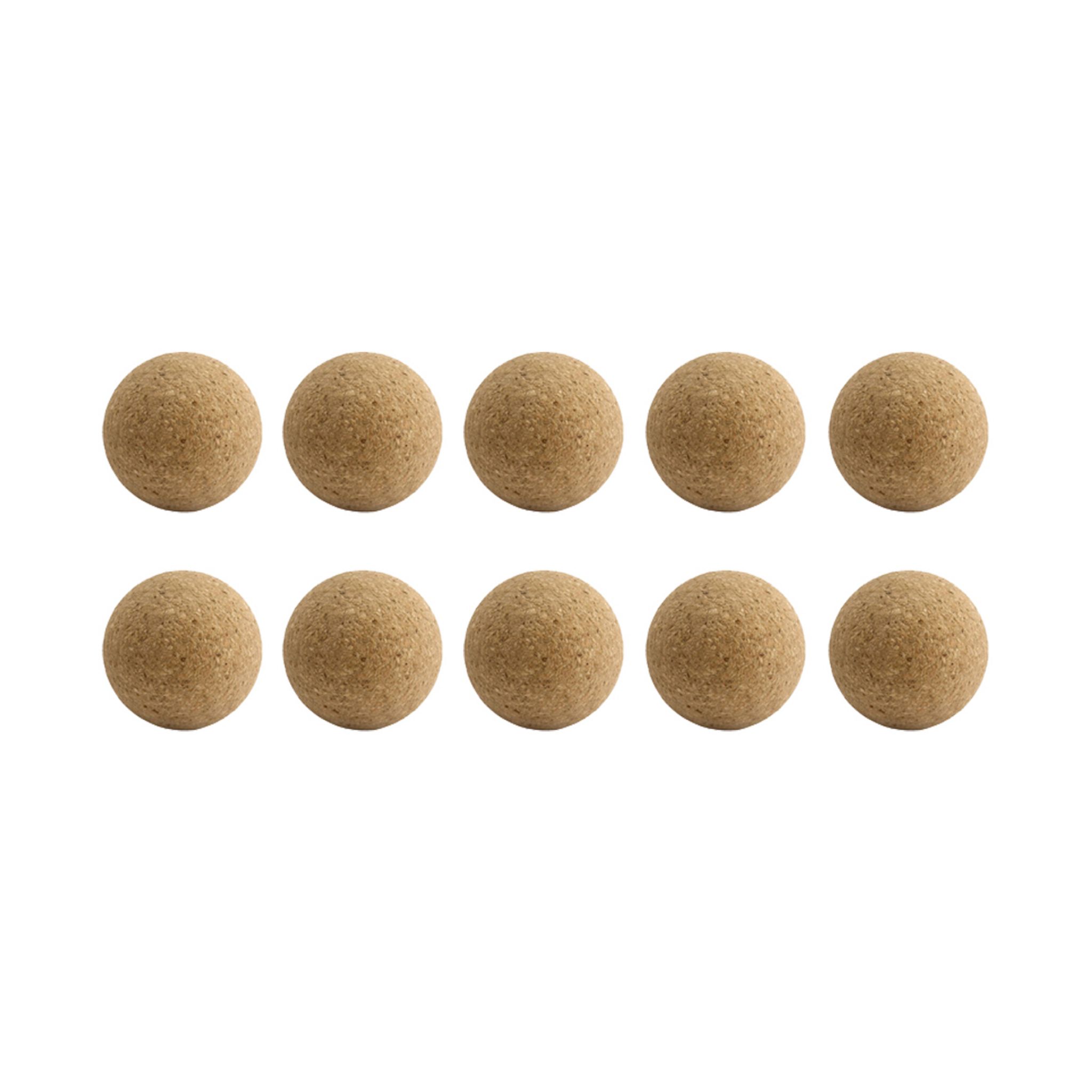 Lot de 10 balles blanches en liège babyfoot Diamètre 35 mm - 9,7 g pas cher  