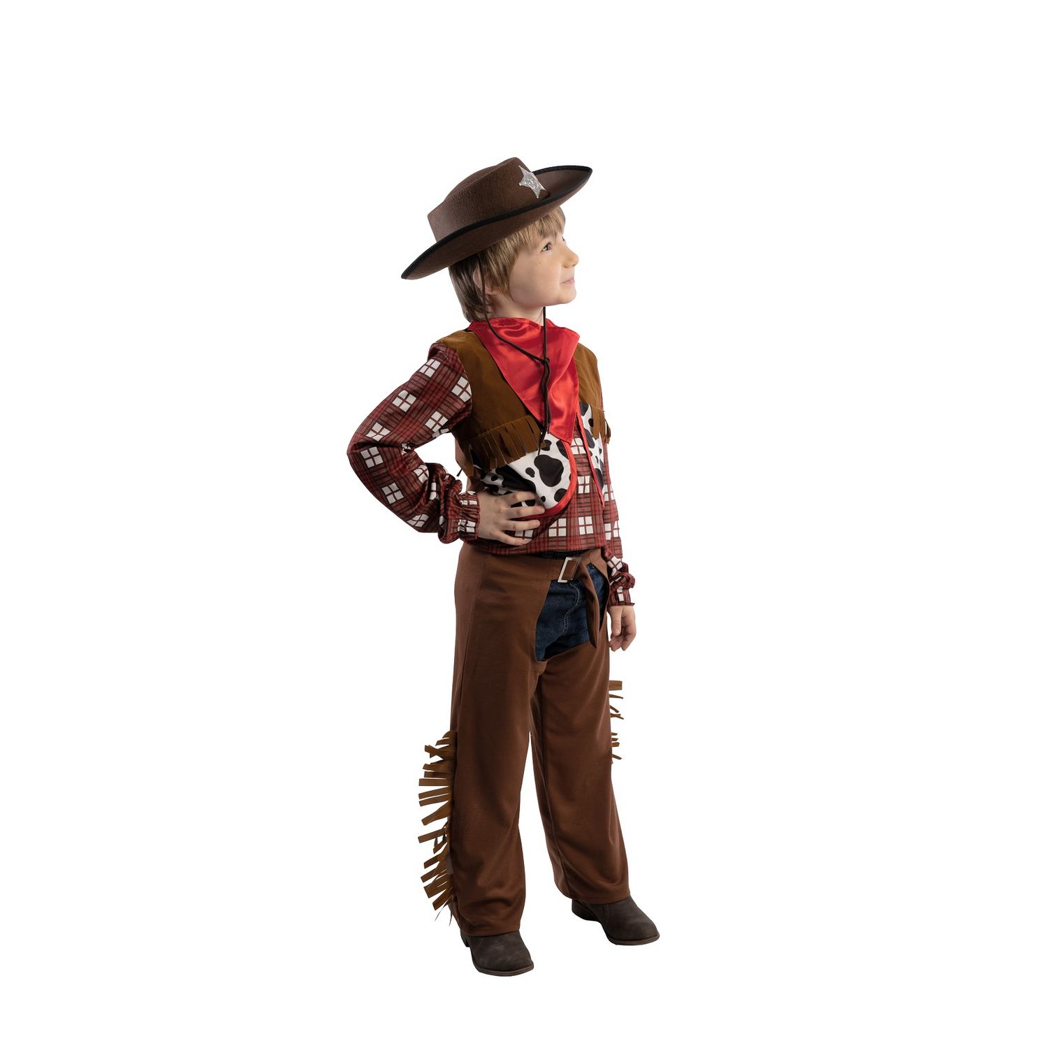 CESAR Déguisement cowboy avec foulard et pistolet taille 3/5 ans